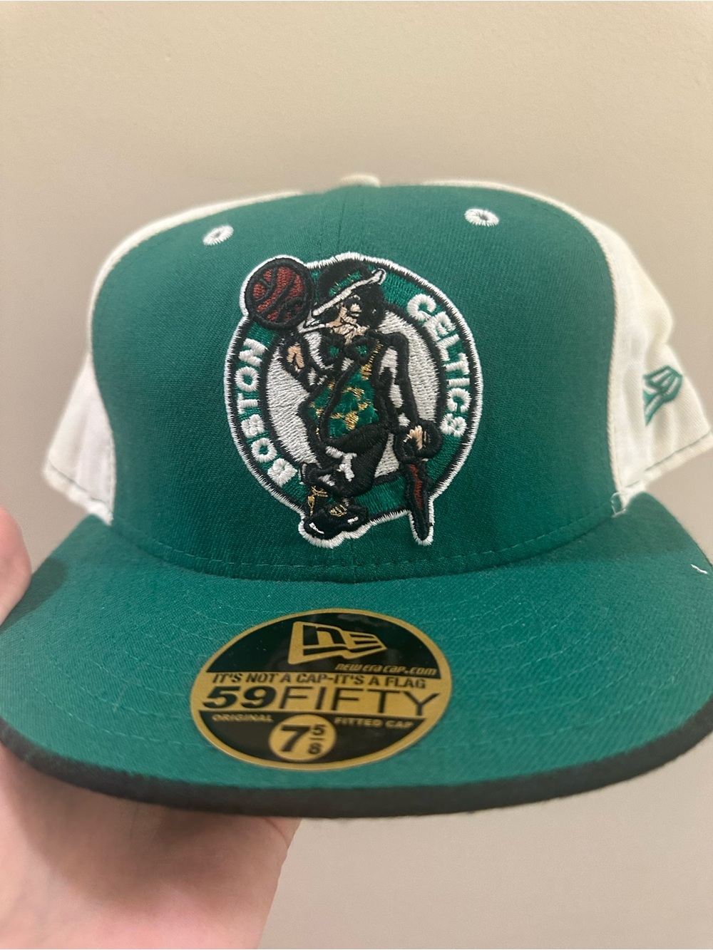 Boston Celtics logo vintage hat 7 5/8 basketball hat Kevin Garnett Paul pierce